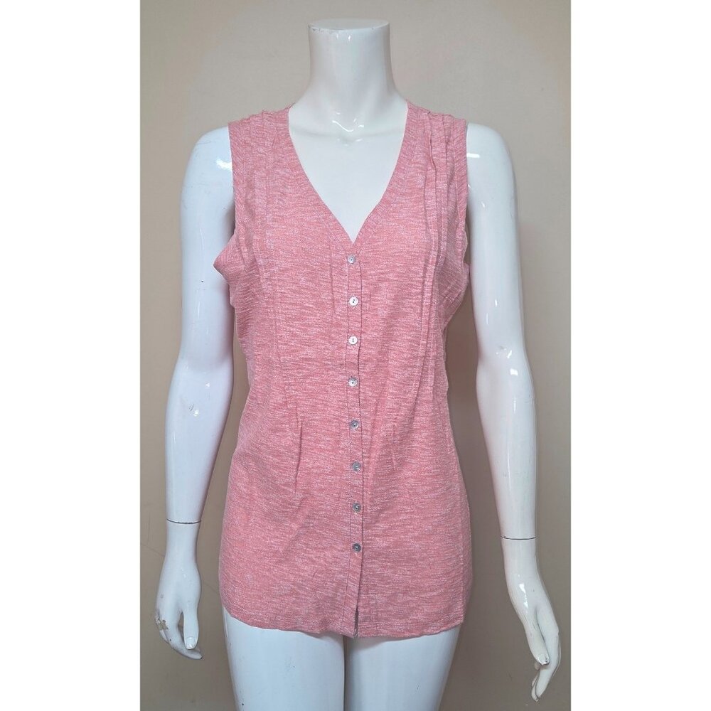 Anthropologie Sunday in Brooklyn Sleeveless Button Top shirt Size Large